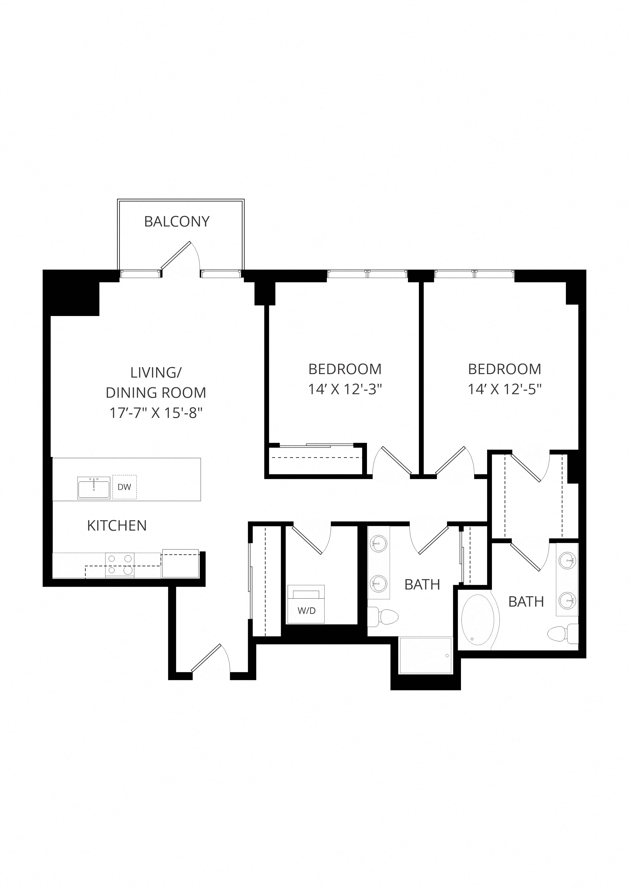 2x2p C10 floor plan